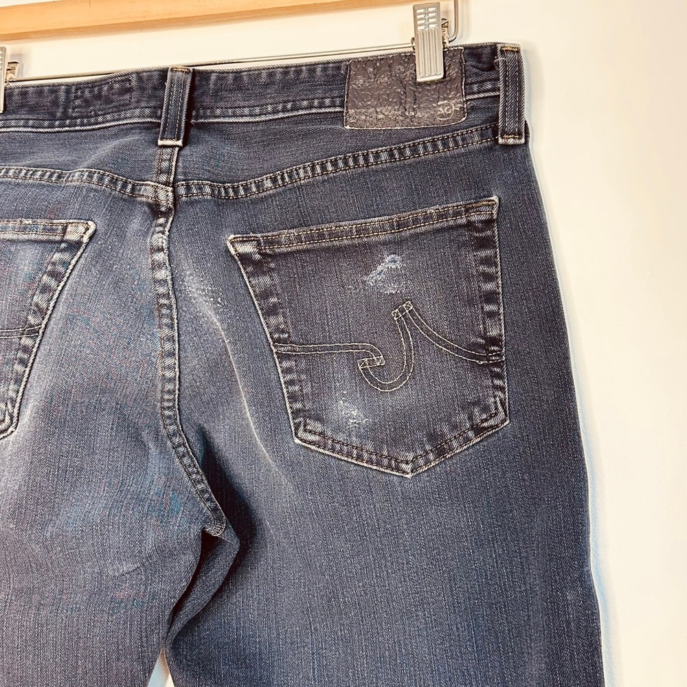 AG Adriano Goldschmied The Everett Slim Straight Mens 34X28 Dark Wash 360 Jeans - Picture 5 of 12